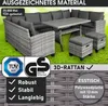 Polyrattan Garten Sitzgruppe FAMILY grau/anthrazit Produktbild-Vorschau 3