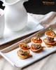 Plat de service Wilmax 30,5 x 9,5 cm en porcelaine, blanc Voir les images du produit 6