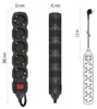 Steckdosenleiste 1,5 m / 5 Steckdosen / Schalter / schwarz / PVC / 1,5 mm2 Produktbild-Vorschau
