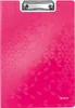 LEITZ Klemmbrett Mappe WOW DIN A4 Polyfoam pink metallic Produktbild-Vorschau 1