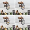 Cotes »Cotes« Deckenlampe, Holz/Metall, Braun/Schwarz, Produktbild-Vorschau 2