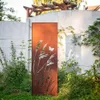 4x Sichtschutz Metall 160 cm x 50 cm – Edelrost Rostoptik Produktbild-Vorschau 5