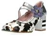 Laura Vita Damen Pumps Kuhfelloptik große Blüte KACIO 12, Produktbild-Vorschau 1