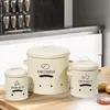 Theo&Cleo Sada plechoviek na zemiaky Retro dizajn béžová Náhľad obrázku produktu 5