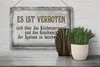 Blechschild Spruch 30x20cm verboten über Küchenpersonal Produktbild-Vorschau 5