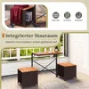 COSTWAY Gartenmöbel Sets 4 tlg., 2 in 1 Gartenbank, Produktbild-Vorschau 7