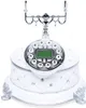 A decorative retro telephone sits on a matching base. Náhled obrázku produktu