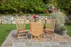 LC Garden »Riva« Teak Klapptisch oval 60/120x60x75cm Produktbild-Vorschau 10