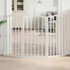 vidaXL 3-dielna skladacia brána pre psov biela 150 cm Náhľad obrázku produktu 2