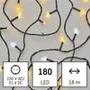 LED vánoční řetěz blikající, 18 m, venkovní i vnitřní, teplá/studená bílá, časovač Anteprima dell’immagine prodotto