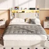 INONEFT Boxspringbetten Polsterbett 140x200 mit LED und Produktbild-Vorschau 3