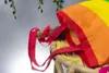 Bunte Baumwoll-Einkaufstasche 38x42 cm – Regenbogen Produktbild-Vorschau 6