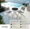 Ensemble table et chaises de jardin DUSSELDORF - gris Voir les images du produit 2