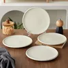 Teller set 4er Ø21,8 cm Keramik Essteller Kuchenteller Produktbild-Vorschau 4