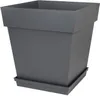 Pot de fleurs EDA Toscane Carré Anthracite 40 x 40 x 5,9 cm Voir les images du produit 2