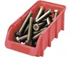A red storage bin filled with bolts. Anteprima dell’immagine prodotto