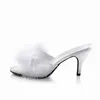 AMOUR-03 Damen Slipper von Fabulicious, Weiß  , EU 38, US 8 Produktbild-Vorschau 3