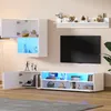 Set da parete TV Sweiko 175x39x34cm con vetrinetta (set Anteprima dell’immagine prodotto 6