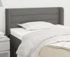 vidaXL Kopfteil mit Ohren Dunkelgrau 83x16x78/88 cm Stoff - Produktbild-Vorschau 2