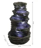 Dehner Gartenbrunnen Roccia, warmweiße LED Beleuchtung, Produktbild-Vorschau 5