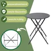 Albatros bistro set 3-dílný černý - bistro stůl se 2 Náhled obrázku produktu 3
