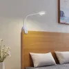 Prios LED-Klemmleuchte Najari, weiß, Akku, USB, dimmbar Produktbild-Vorschau 3
