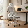HOMCOM bureaustoel, ergonomische bureaustoel met omklapbare Productafbeelding-voorbeeld 2