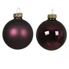 Weihnachtskugeln Glas 6cm x 20 Stück - Dunkel Mauve Produktbild-Vorschau 1