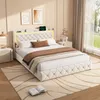 UnboxG Polsterbett -Doppelbett 140x190cm Beige, 4 Produktbild-Vorschau 5
