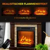 HOMCOM Elektrokamin 1800W elektrischer Kamin mit Heizung Produktbild-Vorschau 4