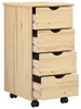 vidaXL Mobiletto portaoggetti su ruote, 34 x 39 x 65,5 cm, Anteprima dell’immagine prodotto 3
