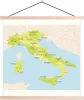 MuchoWow® Textilposter Grüne Karte von Italien 120x120 cm Produktbild-Vorschau 1