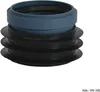 A plumbing adapter with multiple rubber rings and a blue plastic top. Náhled obrázku produktu