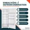 homeX CFB2051E Einbaukühlschrank mit Gefrierfach, Einbau Produktbild-Vorschau 3