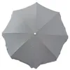 A top-down view of an open gray umbrella. Produktbild-Vorschau
