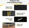 Credenza Sweiko nera (152 x 40 x 75 cm) con design a onda Anteprima dell’immagine prodotto 8