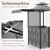 COSTWAY Padiglione barbecue 3 pezzi con bar e 2 sgabelli, Anteprima dell’immagine prodotto 6