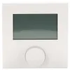 A white thermostat with a dark LCD screen and a circular dial. Produktbild-Vorschau