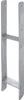 A metal H-shaped post support is shown against a white background. Voir les images du produit