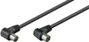 Kabel anténní 75 Ohm, IEC169-2, M-F, 2,5m, lomený na obou Voir les images du produit 5