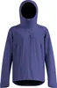 Blaue Odlo X-Alp 3L Hardshell Ski-Jacke mit Kapuze und Reißverschlusstaschen vorne und am Ärmel Podgląd zdjęcia produktu
