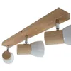 Lindby Deckenleuchte Thorin, 47 cm, 3-flg., weiß, Holz, E14 Produktbild-Vorschau 4