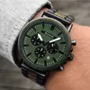 Holzwerk HERSBRUCK Herren Edelstahl & Holz Uhr Chronograph Produktbild-Vorschau 2