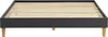 Homestyle4u Polsterbett 160 x 200 cm Futonbett Grau Produktbild-Vorschau 4