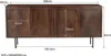 Livingfurn - Sideboard Elan - 180x75x40 cm - Mangoholz Produktbild-Vorschau 5