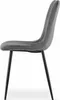 Chaise Valora LAVA en velours gris foncé, lot de 3 | Trio Voir les images du produit 4