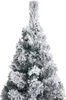 vidaXL Künstlicher Weihnachtsbaum Schlank mit Schnee Grün Produktbild-Vorschau 9