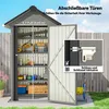 Outsunny Metall Gerätehaus 1,17 m², Geräteschuppen mit Produktbild-Vorschau 7