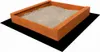 Baby Mix bac à sable en bois avec bancs 120x120 cm Voir les images du produit 1