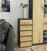 Comò CL5 40 cm Grigio Grafite e Rovere Artisan con 5 Anteprima dell’immagine prodotto 5